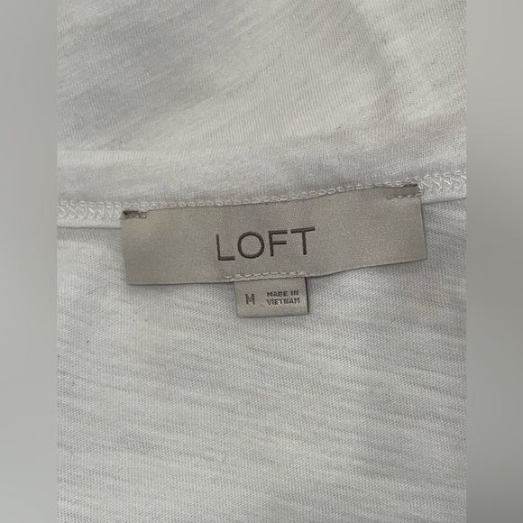 LOFT women’s scoop neck ruffle top - Picture 6 of 6